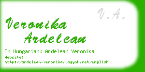 veronika ardelean business card